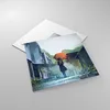 Bilder auf glas - Frau Straße Haus - 40x40cm - Glasbilder - Produktbild-Vorschau 2