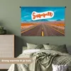 MuchoWow® Wandteppich Wandbehang Autoreise - Amerika - Produktbild-Vorschau 4