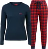 Lee Cooper dámske bavlnené pyžamo – dlhý zimný spací odev, Náhľad obrázku produktu 4