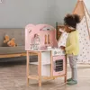 Viga Toys - VIGA PolarB Holzküche mit silbernem und rosa Produktbild-Vorschau 13