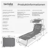 TecTake 403413, Šedá, Polyester, Ocel, 110 kg, 6,2 kg Náhled obrázku produktu 12