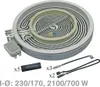 Whirlpool - Keram Kochfeld 2100W (700) D220/230V 2 Kreise - Produktbild-Vorschau 1