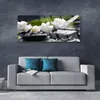 Glasbilder 125x50 Wandbild Druck auf Glas Blumen Steine Produktbild-Vorschau 3