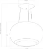 Elica Lampenhaube Interstellar Umluft schwarzes Glas 65cm Produktbild-Vorschau 7