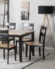 BELIANI Stuhl 2er Set  Hellbraun/Schwarz Esszimmer Küche Produktbild-Vorschau 2