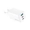 A white Forever GaN charger with two USB-C ports and one USB-A port, shown on a white background. Produktbild-Vorschau