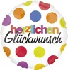 amscan® 2576701 Gratulácie balónik - Ø 45 cm Náhľad obrázku produktu 1