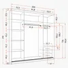 Schwebetürenschrank Kleiderschrank Schrank 203cm Produktbild-Vorschau 7