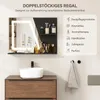 Puluomis Badspiegel 80x60, LED Badezimmerspiegel mit Produktbild-Vorschau 5