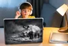 MuchoWow® Laptop Aufkleber Sticker Cover Rhinozeros - Natur Produktbild-Vorschau 3
