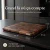 Deleca Grande Planche à Découper Bois de Noyer - Billot, Voir les images du produit 7