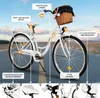 Milord Komfort Stadtfahrrad Fahrrad mit Weidenkorb Produktbild-Vorschau 2