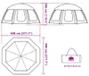 vidaXL Tenda da piscina con telo rimovibile Pareti in rete Anteprima dell’immagine prodotto 8