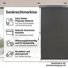 Mucola Senkrechtmarkise für Balkon Seitenmarkise Produktbild-Vorschau 2