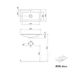 Unterschrank AVA 80 cm mit Mineralguss Waschbecken CREAM - Produktbild-Vorschau 5