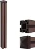 A product image showing a brown WPC fence post and its cross-section. Náhled obrázku produktu