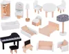 drewniany domek dla lalek w stylu Boho led | ZA4131 Podgląd zdjęcia produktu 5