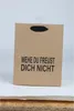 24er Set Geschenktüten aus Kraftpapier mit Sprüchen – Produktbild-Vorschau 1