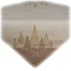 Tischwäsche mit Stickerei Tannenbäume 85 x 85 cm - beige Produktbild-Vorschau 1