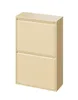 A beige metal cabinet with two doors, presented against a white background. Produktbild-Vorschau