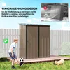 Outsunny Gerätehaus mit Pultdach 1,34 m² Metall Gartenhaus Produktbild-Vorschau 6