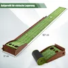 GOPLUS Golf Puttingmatte, Golftrainermatte mit 3 Golfbälle Produktbild-Vorschau 8