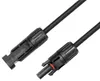 Kabel fotowoltaiczny 6 mm² z wtyczką 1 m, czarny Podgląd zdjęcia produktu 2