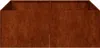 vidaXL Kvetináč Rusty 80x80x30 cm Oceľ odolná voči Náhľad obrázku produktu 4