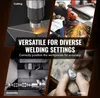 A collage of four images showing different industrial and crafting applications, with overlaid text promoting versatility. Anteprima dell’immagine prodotto