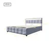 A diagram of a bed with dimensions indicated by measurement lines and numbers. Voir les images du produit