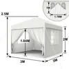 UISEBRT 3x3 m Weiß Partyzelt, Gartenpavillon mit Produktbild-Vorschau 7