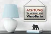 Blechschild Hinweis 18x12cm Achtung Sie verlassen Berlin Produktbild-Vorschau 4