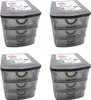 4er Set Schubladenbox Kunststoff 19 x 14,5 x 16 cm 3 Produktbild-Vorschau 1