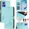 Leder Hülle für Realme GT Neo 3 Süße Katze Flip Case Produktbild-Vorschau 1