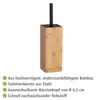 WENKO Toiletten Klo Bürsten Halter WC Garnitur Bambus PADUA Produktbild-Vorschau 4