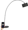 Smarte Moderne Bogenlampe Schwarz inkl  A60 WiFi Vinossa Produktbild-Vorschau 10