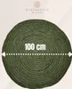Ethno Boho Deco Dywan Jutowy Abrila Okrągły 100cm Zielony Podgląd zdjęcia produktu 3