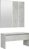 vidaXL Ensemble de vestiaires gris béton bois composite Voir les images du produit 1