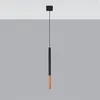 A single pendant light fixture hanging from a ceiling against a gray and white background. Anteprima dell’immagine prodotto