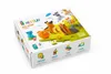 A product box for HeyClay Dog Story modeling clay, showing colorful clay dog figures and icons representing play and creation. Podgląd zdjęcia produktu