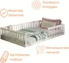 Bodenbett Bett mit Rausfallschutz & Lattenrost Montessori Produktbild-Vorschau 3