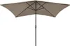 vidaXL Sonnenschirm mit LEDs und Stahl-Mast Taupe 2x3 m Produktbild-Vorschau 1