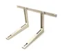 A beige metal bracket for an air conditioning unit, shown against a white background. Anteprima dell’immagine prodotto