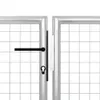 Cancello da giardino in acciaio 500×100 cm argento Anteprima dell’immagine prodotto 2