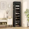 HOMCOM Schuhregal mit 10 Ebenen, Metall Schuhorganizer für Produktbild-Vorschau 2
