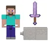 Minecraft Steve Actionfigur mit Zubehör-Set, Spielzeug zum Produktbild-Vorschau 3