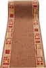 Tapiso Läufer Anti Rutsch Modern Braun Rot Wohnzimmer 80 x Produktbild-Vorschau 4
