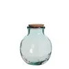 Mica Decorations Olly Vase - H25 x Ø21 cm - Recyceltes Glas Produktbild-Vorschau 1