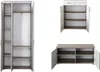 Garderobe "FUNNY" 5-TLG Hochschrank Paneel Spiegel Produktbild-Vorschau 2