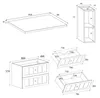 Rodan | Mobile Sottolavabo - Bianco e Marrone - 100 cm - Anteprima dell’immagine prodotto 7
